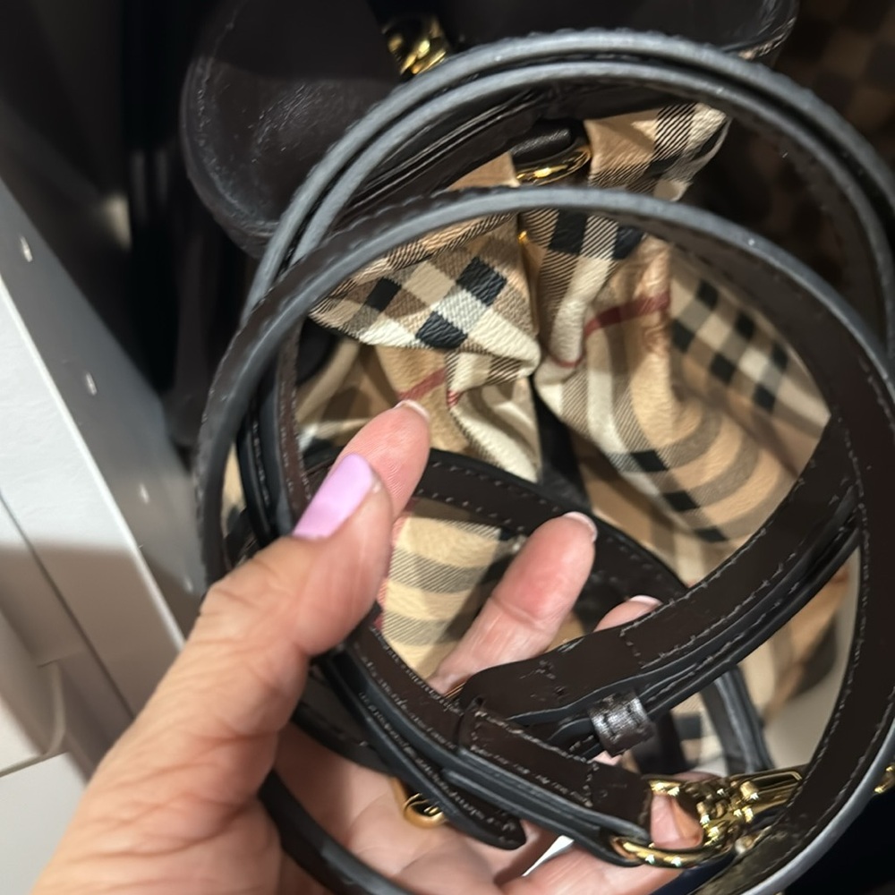 Authentic Burberry, Haymarket Check, Satchel - Picture 7 of 7